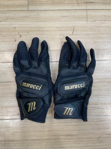 Black Used Youth Medium Marucci Batting Gloves