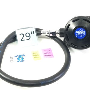 Oceanic Alpha Primary or Octo Second 2nd Stage Regulator Scuba Dive Black NICE!