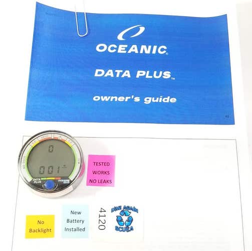 Oceanic Data Plus Air & Nitrox Puck Scuba Dive Computer + Manual           #4120