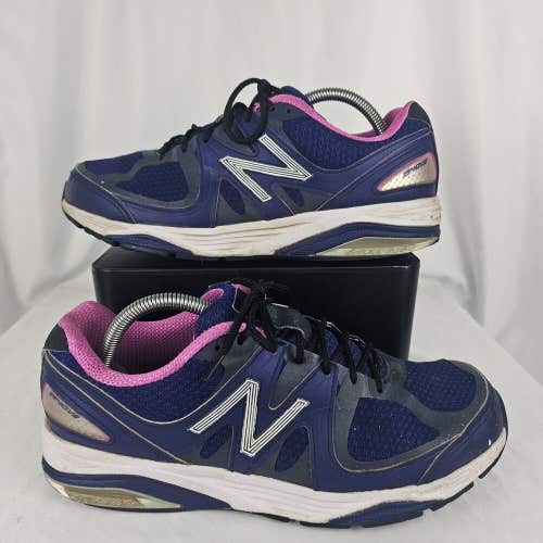 Womens Sz 10 2E Wide New Balance 1540-V2 Running Shoes Blue/Purple/Pink USA Made