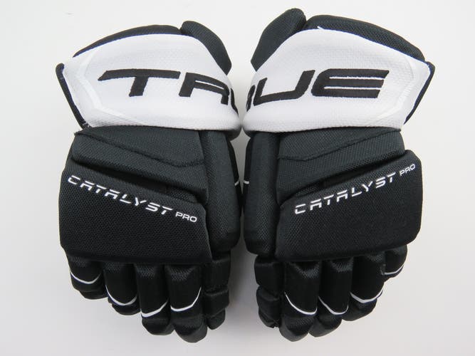 TRUE Catalyst Pro Ice Hockey Player Gloves Senior Size 13" Black Penguins Colors