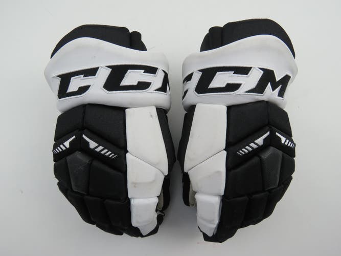 CCM HGTK Tacks NHL Pro Stock Hockey Player Gloves Senior Size 14" Black