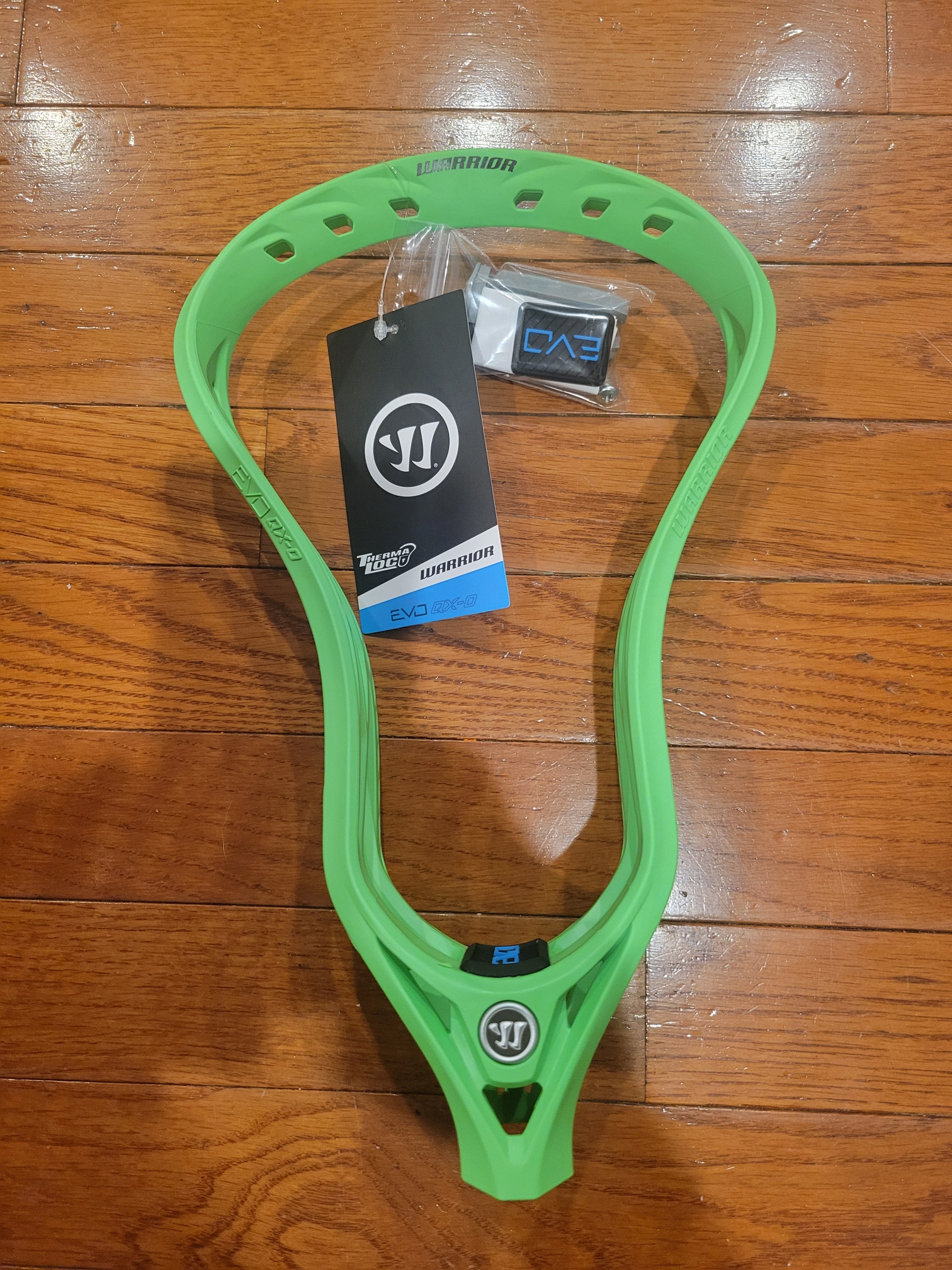 New Warrior Evo QX-O unstrung Lacrosse Head - neon green
