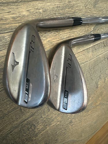 Mizuno Two Wedge Set (55, 61) Barely Used. Right Handed Stiff Flex Steel Shaft T22 Wedge