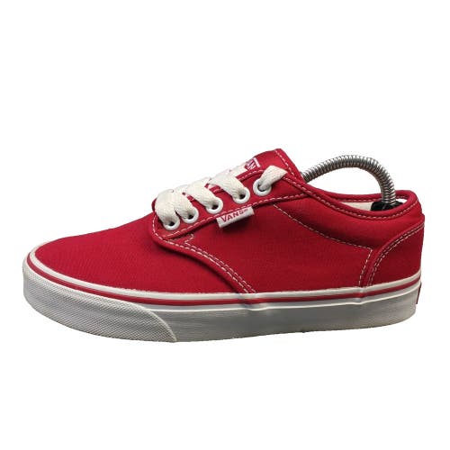 Vans Womens Shoes Size 6 Skate Sneakers Red Canvas Lace Up Off The Wall
