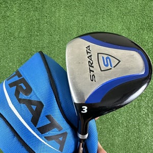 Callaway Strata 3 Fairway Wood Left Handed LH Mens Steel Shaft Golf Club 42.5”
