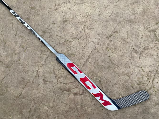 CCM Extreme Flex 5 Pro Stock Full Composite Goalie Stick 28" Paddle GREENFIELD 4756