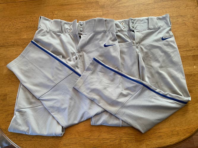 Gray Youth Unisex Used Large Nike Game Pants