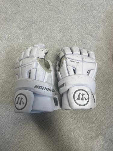 Used  Warrior Large Burn Lacrosse Gloves