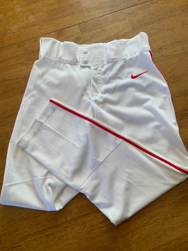 White Youth Unisex New Large Nike Game Pants