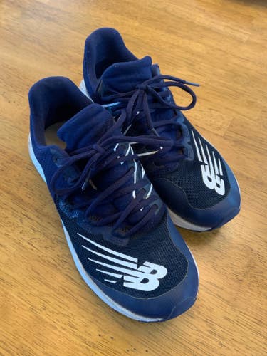 Blue Used Youth Men's Size 6.5 (Women's 7.5) Turf Cleats New Balance Low Top