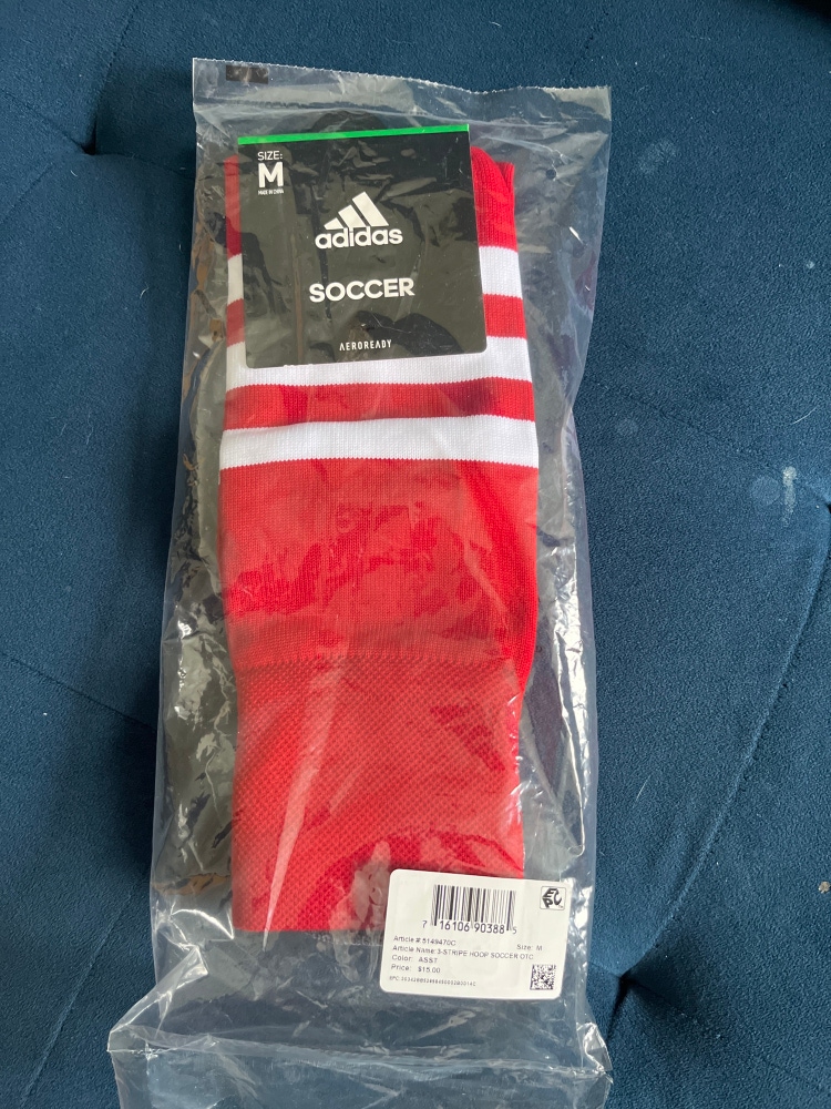 Red New Medium Adidas Socks