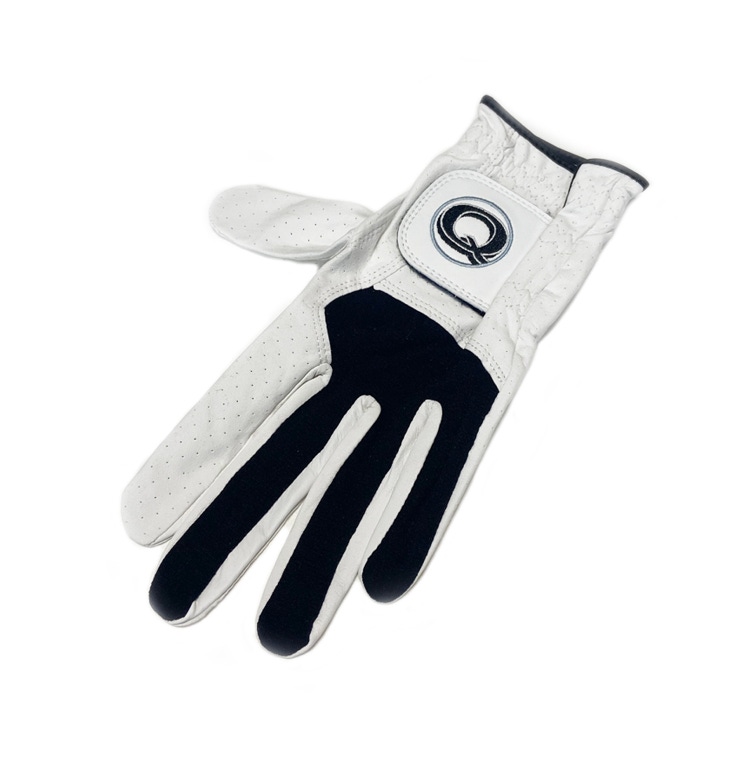 NEW Quality Sport Tour Cabretta White/Black Leather Glove Women's Large
