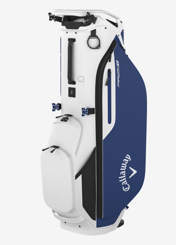 NEW 2024 Callaway Fairway+ White/Cobalt Blue Double Strap Stand/Carry Golf Bag