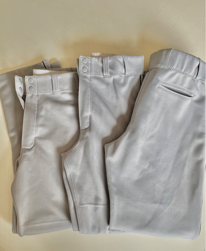 Gray Used Large Majestic Game Pants