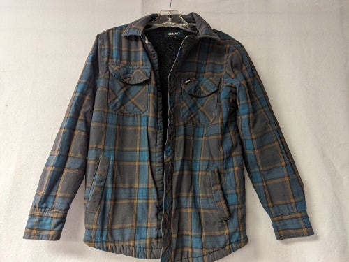 Tony Hawk Youth Lined Flannel Jacket Coat Size Youth Large Color Plaid Condition
