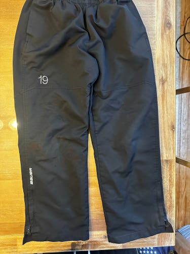 Bauer team warm up pants black youth Large