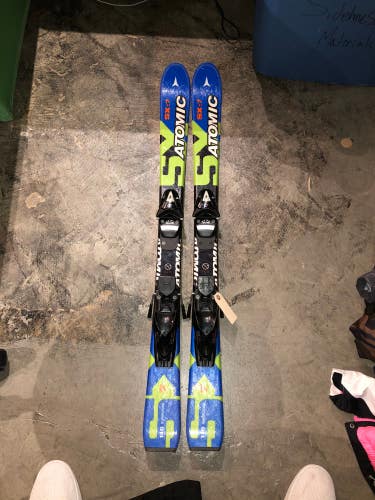 Used Kid's 110cm Atomic SX7 Skis With Bindings