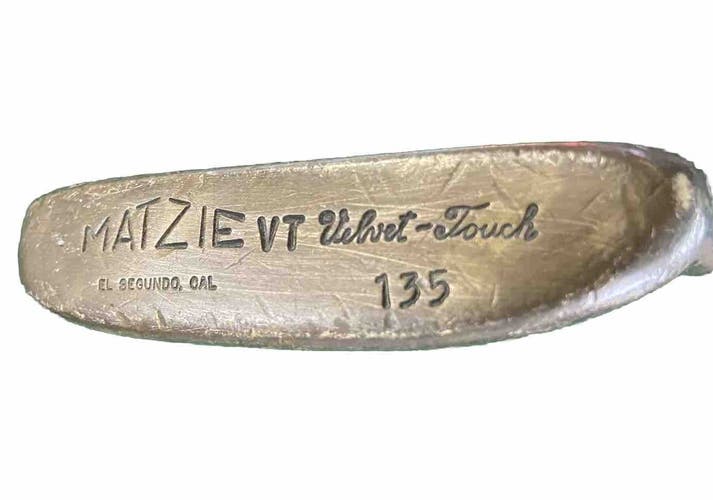 Matzie VT Velvet Touch 135 Brass Putter El Segundo Cal 34.5" Steel With Label RH