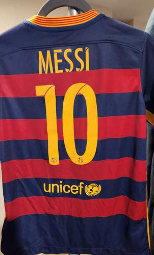 Messi FCB Jersey - Dri Fit Youth Large