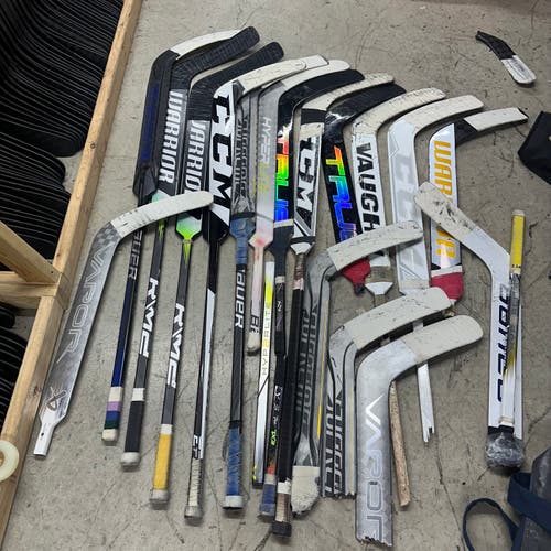 Lot of Broken Goalie Hockey Sticks - #Q506