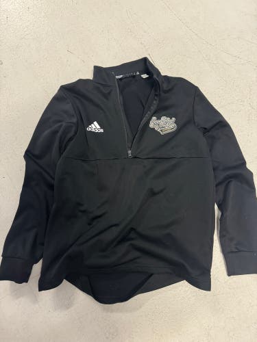 Honeybaked Detroit Hockey Black Used Medium Adidas Quarter Zip