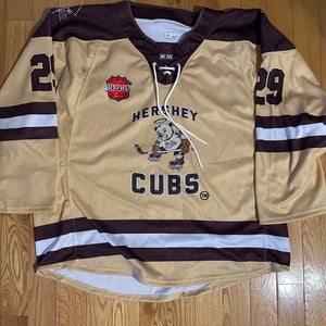 2023-2024 Hershey Cubs Game Worn Jersey Cream
