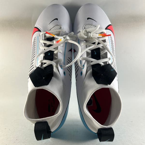 Nike Vapor Edge Pro 360 Mid Mens Football Cleats White Blue  display picture 3