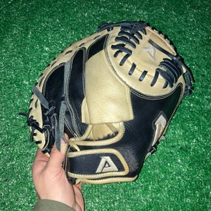 Used Akadema Right Hand Throw Catcher's Baseball Glove 33"