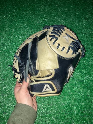 Used Akadema Right Hand Throw Catcher's Baseball Glove 33"