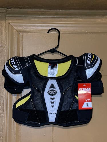 CCM Tacks Ice Hockey Youth Large Size Shoulder Chest Protector Pads Brand New WT