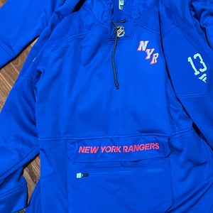 New York Rangers Fanatics Authentic Pro Locker Room Hoodie Player Team Issue