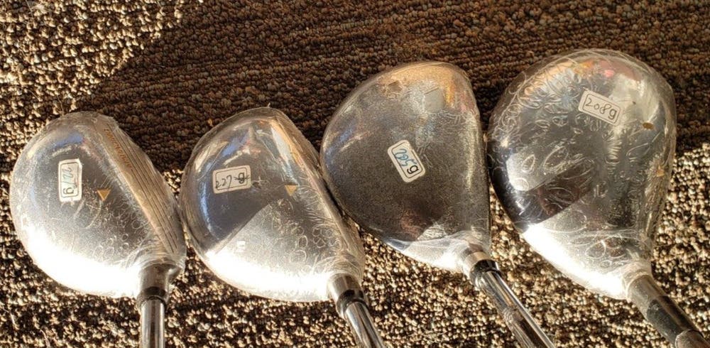 SET OF 4 NEW LEFT HANDED WOODS GALLERY'S TRIACTION II LOW PROFILE GOLF WOODS