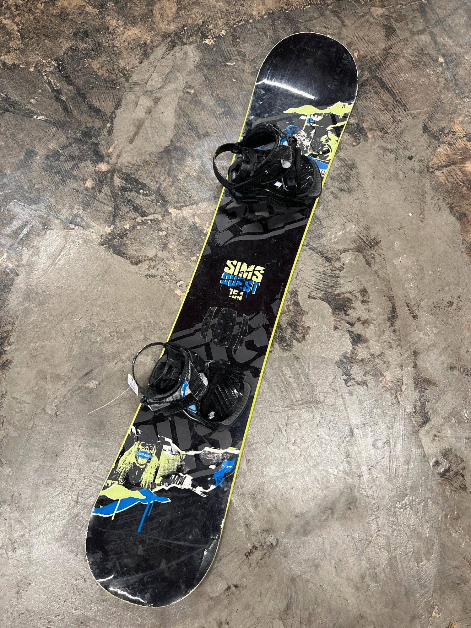 Used 154cm Sims Quest Snowboard With Bindings | SidelineSwap | Buy