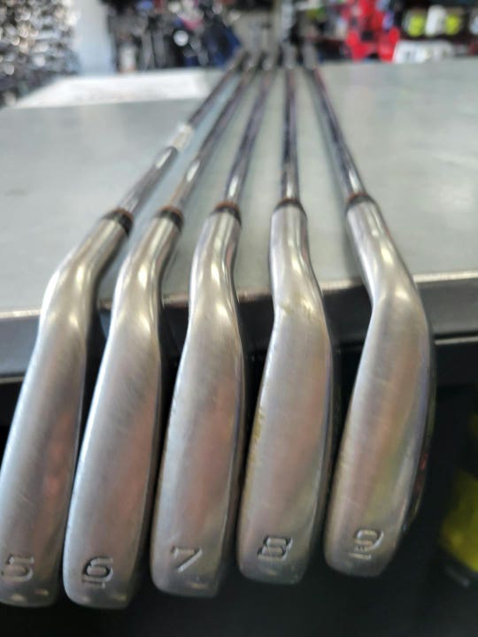 Used Taylormade Supersteel Burner 5i-9i Regular Flex Steel Shaft Iron Sets