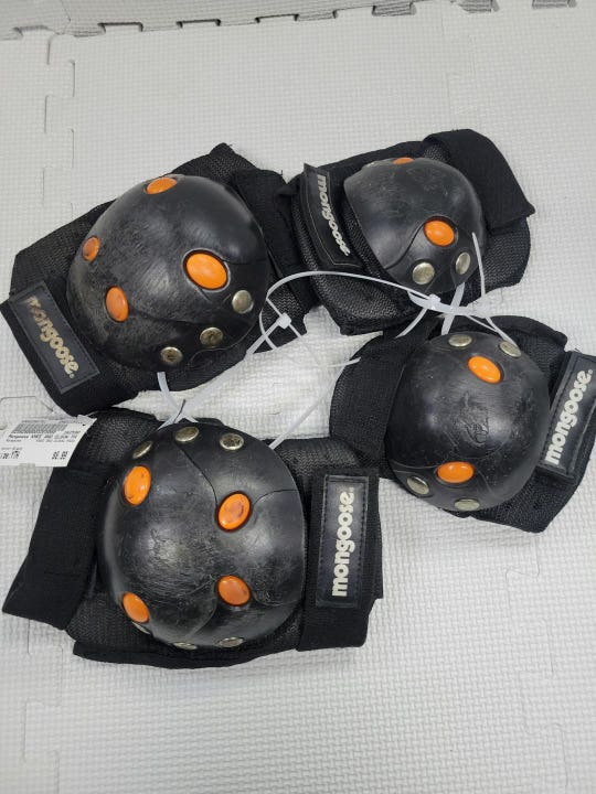 Used Mongoose Knee And Elbow Pads Youth Skateboard Kneepads