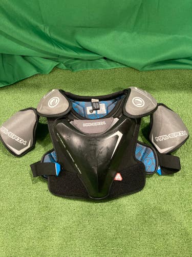 Used Large Maverik Charger EKG NOCSAE certified Shoulder Pads