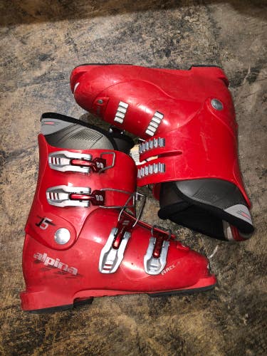 Used Kid's Alpina J5 Ski Boots (Mondo 21/21.5 256mm)