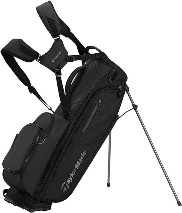 NEW 2024 TaylorMade Flextech Black 4 Way Stand/Carry Golf Bag