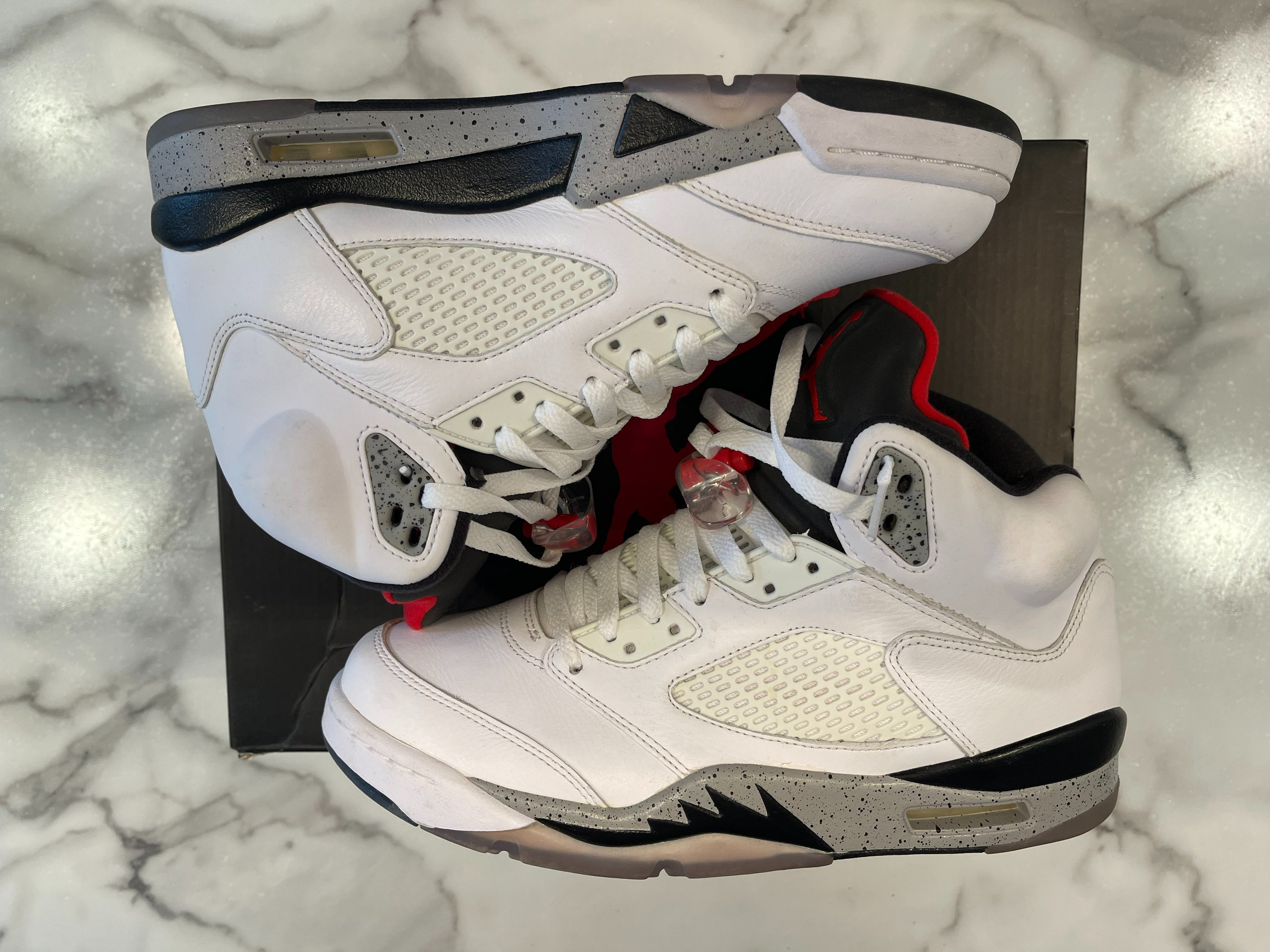 air jordan retro 5 white cement