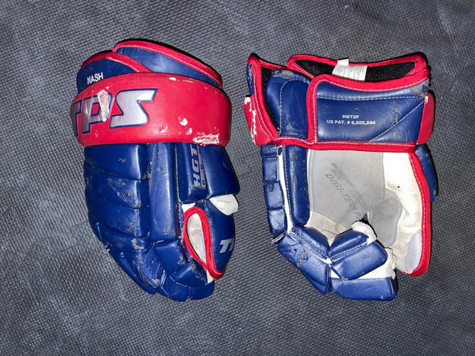 Rick Nash 14” TPS HGT2P Hockey Gloves Columbus Blue Jackets Navy