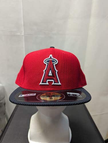 NWS Los Angeles Angles New Era 59fifty NE Tech Diamond Collection Hat 8 MLB