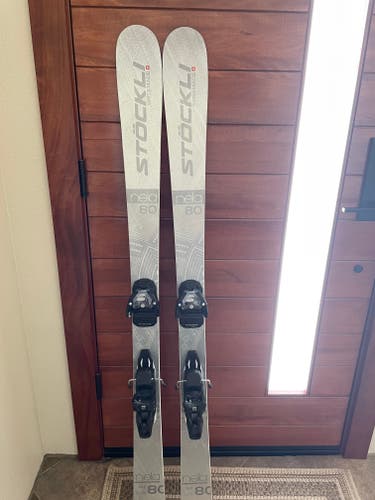 Used Women's 2022 Stockli 149 cm All Mountain Nela 80 Skis With Bindings  575.00