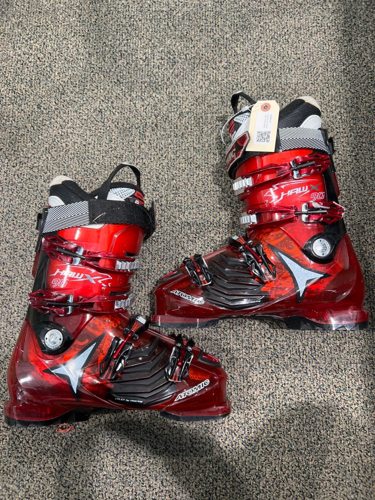 Used Men's Atomic Hawx 90 Ski Boots (Mondo 28 & Mondo 28.5)