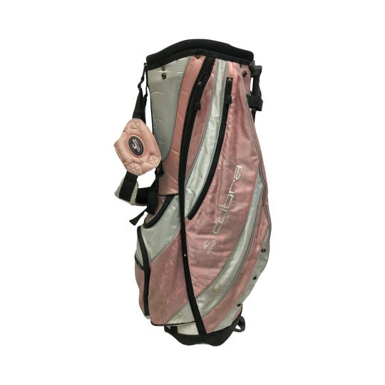 Used Cobra Pink Stand Golf Bag 5 Way Golf Stand Bags
