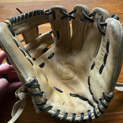 Used Bradley Right Hand Throw Infield Baseball Glove 10.5"