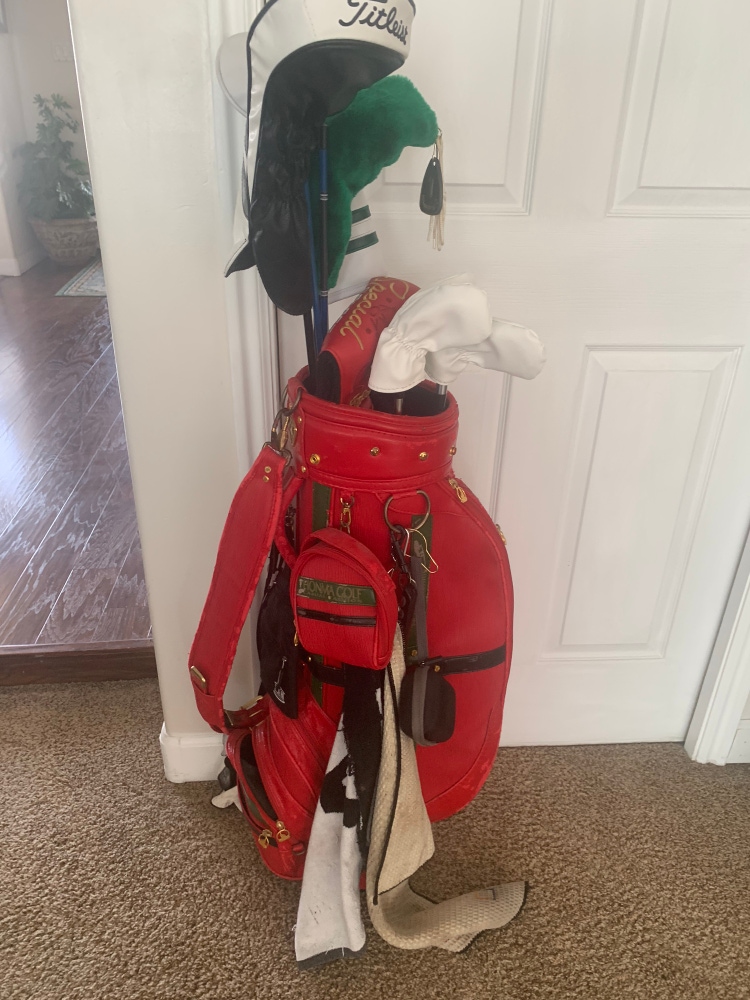 Vintage Red Honma Golf Bag