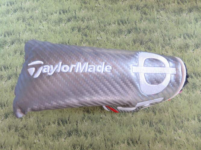 TOUR ISSUE * TaylorMade GHOST TOUR Carbon Fiber Silver Putter Headcover...