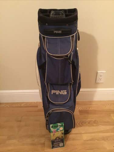 Ping Traverse Cart Golf Bag with 14-way Dividers & Rain Cover