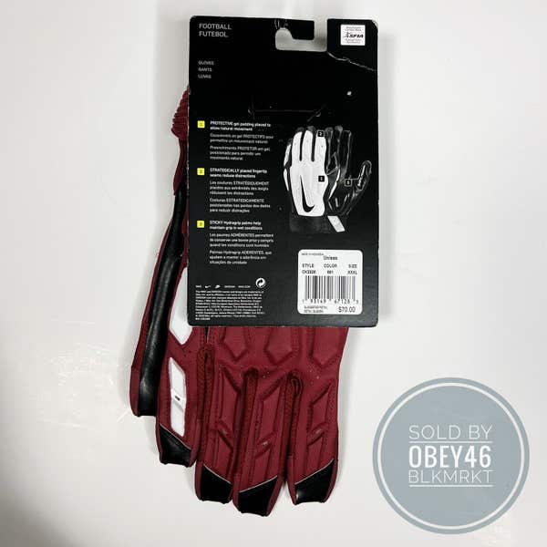 送料無料 新品 NIKE アメフト D-TACK GLOVES 3XL Amazon.com : Nike D EF Tackle 6.0 Gloves Black | White